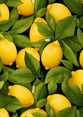 Lemon and Leaf Pattern