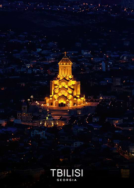 Tbilisi, Georgia at Night