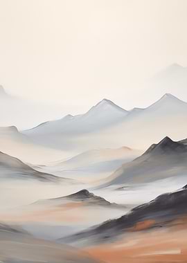 Misty Mountain Landscape