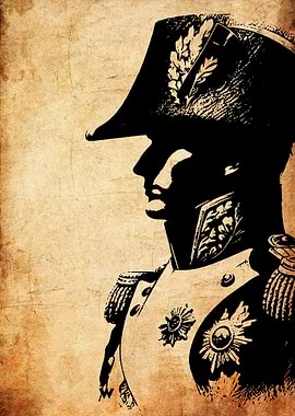 Napoleon Bonaparte Silhouette Portrait