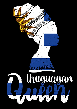 Uruguayan Queen Uruguay Flag Afro Roots