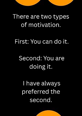 Two Types of Motivation Text Art