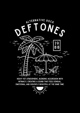 Deftones Alternative Rock Beach Design