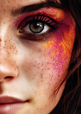 Close-up of a woman's face