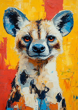 Hyena Portrait Painting