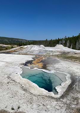 Geothermal Pool in Yellowstone National Park