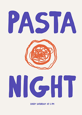 Pasta Night Poster