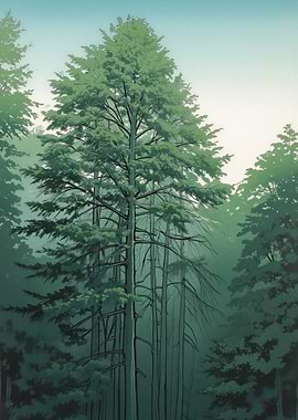 Tall Trees in a Forest