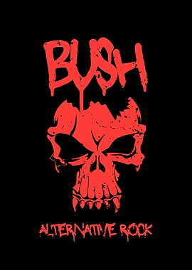 Bush Alternative Rock Skull Graphic