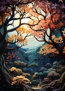 Autumnal Forest Canopy