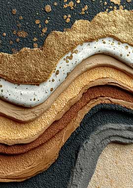 Abstract Layered Texture Art