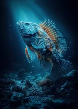 Underwater Fish Portrait