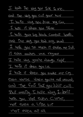 I Hate The Way I Don't