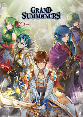 Grand Summoners 5th Anniversary Illustration