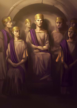 Byzantine Emperors in a Stone Chamber