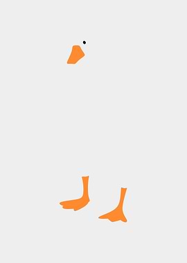 Minimalist Duck Illustration