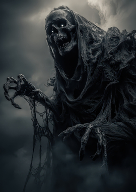 Grim Reaper in Dark Atmosphere