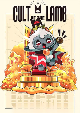 Cult of the Lamb Cartoon Illustration