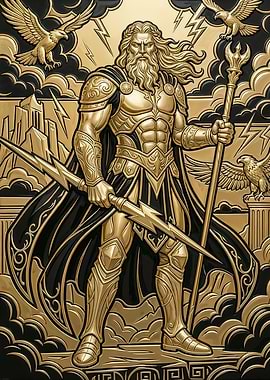 Golden Zeus God of Thunder