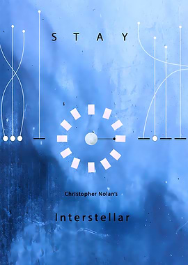 Interstellar Minimalist Poster - Stay