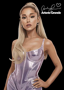 Ariana Grande Digital Portrait