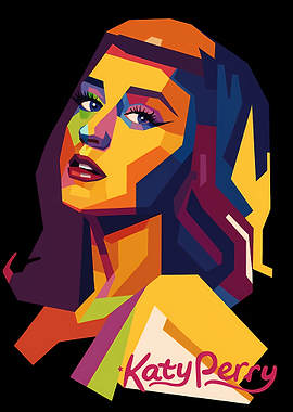 Katy Perry Pop Art Portrait