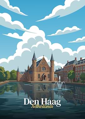 Den Haag, Netherlands Travel Poster