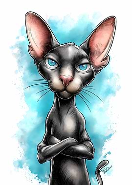 Cartoon Cat Caricature