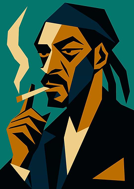 Snoop Dogg Portrait Art
