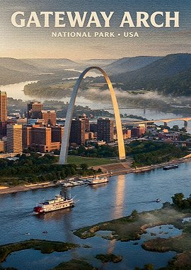 Gateway Arch National Park Poster