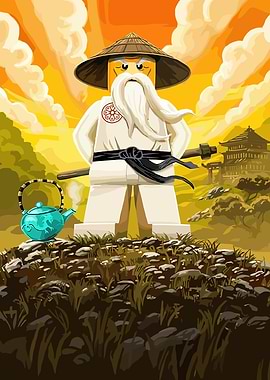 LEGO Ninjago Master Wu Landscape Art