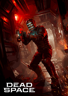 Dead Space character in action pose