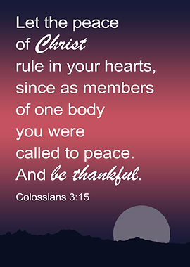 Colossians 3:15 Bible Verse | Jesus Christian Motivation