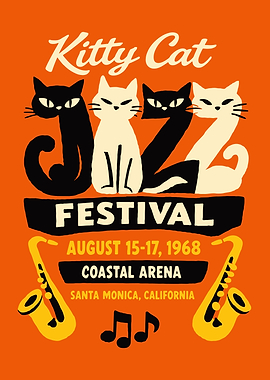Kitty Cat Jazz Festival Poster