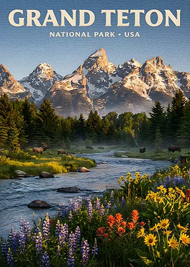 Grand Teton National Park Poster
