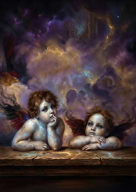 Sistine Madonna — Fallen Cherubs