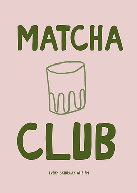 Matcha Club Poster