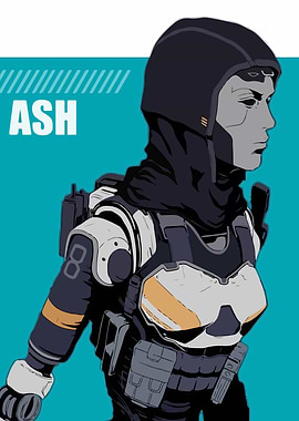 Ash from Apex Legends Digital Art