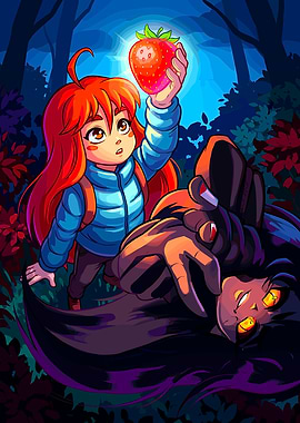 Celeste and Badeline in the Forest
