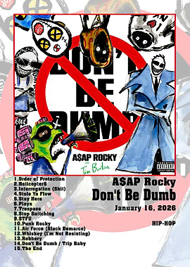 ASAP Rocky Don't Be Dumb Album Art