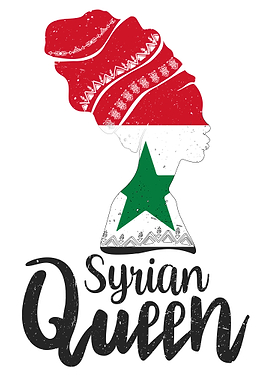 Syrian Queen Syria Flag Afro Roots