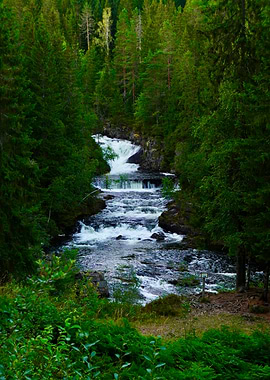 Waterfall in a Norway