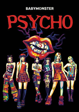BABYMONSTER PSYCHO Group Poster