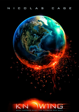 Knowing Movie Poster: Earth and Numbers