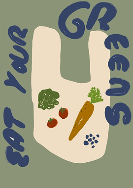 Eat Your Greens Illustration