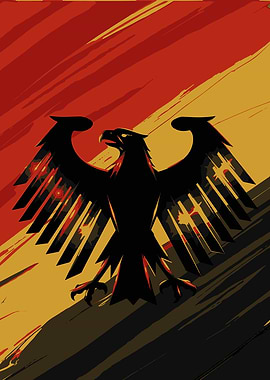 German Eagle Flag Art