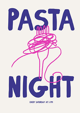 Pasta Night Poster