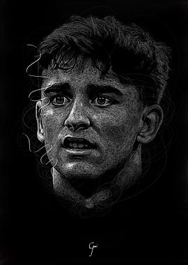 Gavi Portrait - Scribble Art