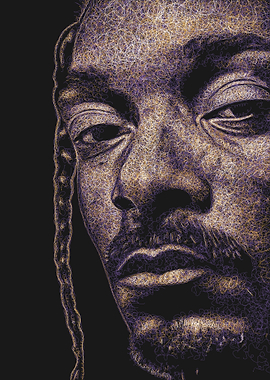 Snoop Dogg Portrait Digital Art