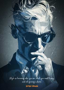 Giorgio Armani Art Poster